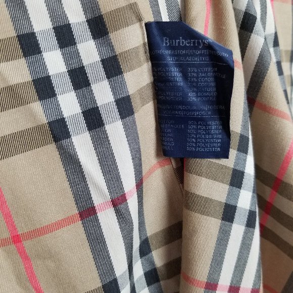 BURBERRY'S Classic Beige Trench Coat Plaid Liner - Picture 9 of 11